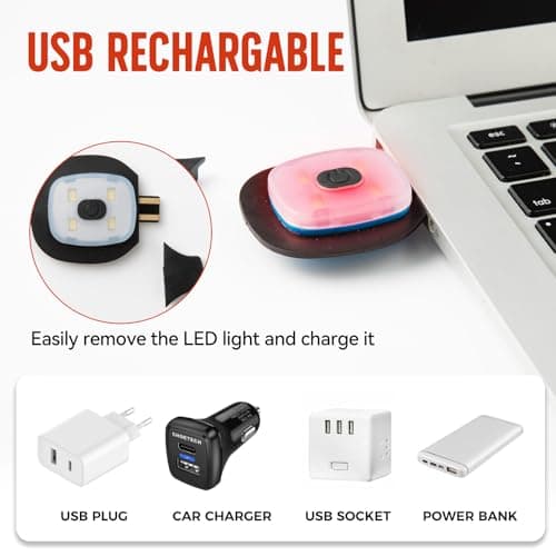 SYMNTEM Unisex Beanie Hat with Light, Rechargeable Headlamps Cap, Gifts for Men, Hiking, Camping headlamps, Cool Gadget Birthday Gifts for Men, Women, Dad, Father, Boyfriend, Black view 7