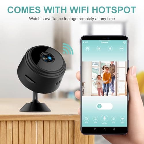 Honey Tour Small Pet Camera, Indoor WiFi 1080P Dog & Cat Security Camera Long Distance for Pets view 4