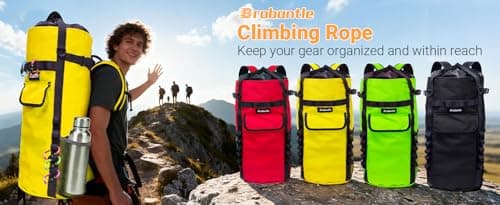 Brobantle Climbing Rope Bag,Large Capacity Arborist Rope Storage Bag,Waterproof Oxford Tree Rock Climbing Rope Backpack,Outdoor Climbing Gear Storage Bag with Hand Straps view 7