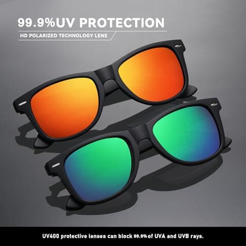 Occhsouo Polarized Sunglasses Womens Men - Sun glasses Fashion Trendy Driving Fishing UV Blocking UV400 Protection view 3