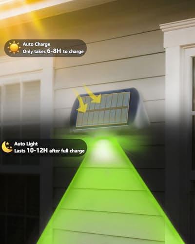 EGOBOO Solar Fence Lights Outdoor Waterproof 12 Pack, 7 Fixed Colors＆RGB Cycling Mode for Holiday Decor, Outside Solar Powered Backyard Lighting for Deck/Wall/Railing/Step/Patio/Pool Porch view 3