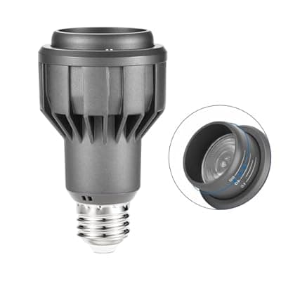 HengBo LED PAR20 Spotlight Bulb, E26, 15-60° Adjustable Beam Angle, 11W 4000K Neutral White for Accent Lighting in Home, Kitchen, Restaurant, Silver Aluminum Housing