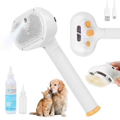 JAWADE 2026 New Upgrade 3-in-1 Pet Steam Brush - Dog Brush for Shedding & Cat Brushes for Indoor Cats - Skin-Friendly, Self-Cleaning Grooming Brush for Dogs & Cats - Hair Removal Tool — image 1