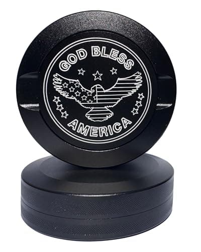 Miaimther Metal Container for Zyn, Premium Aluminum Can & Rugged Pouch Holder | Extra Capacity, Knurled Grip & Used Pouch Storage,Don't stop exploring (God bless American) view 3