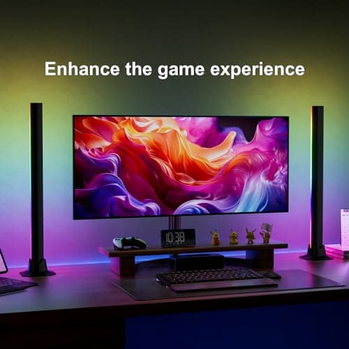 MIHEAL RGB Light Bar, Music Sync RGB LED Lights Bar, USB Powered Mood Lighting, Remote Control Color Changing Gaming TV Backlight, 8 Dynamic Modes for PC Room Monitor Desk … view 7