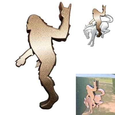 Add-A-Squatch Emblem for Bronco,3"x4" Tailgate Overlay - Design 3D Raised SUV Accessory (Rock Out, Bronze)