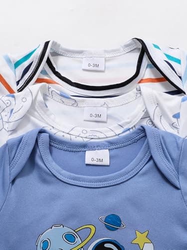 YWFSHOP Newborn Baby Boys Clothes Outfits Funny Pattern Romper Pants Set Infant Unisex Baby Clothing 12Pcs view 2