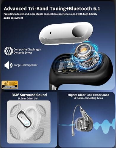 Xvoyias AI Translation Earbuds Real Time,164 Language Translator Earbuds,Audifonos Traductores Inglés Español,5-in-1 Translation Headphones with 7 Translation Modes/96H Language Translator Device view 6