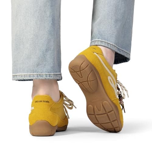 DREAM PAIRS Women's Retro Platform Sneakers, Faux Suede Casual Fashion All-Day Comfort Cushion Walking Breathable Shoes view 2