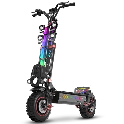 JL86 Off-Road Electric Scooter for Adults, 10000W Dual Motor, 60V 40Ah, Up to 55 MPH, 75 Miles Long Range, 13" Pneumatic Tires, Foldable Commuter E-Scooter — image 1