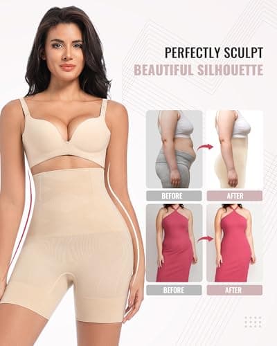 ForeverShaper Tummy Control Shapewear for Women Seamless High Waist Shaper Shorts Butt Lifting Thighs Slimmer for Under Dress view 4