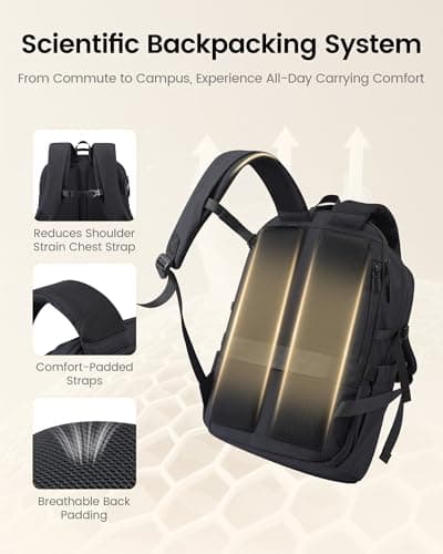 LOVEVOOK Laptop Backpack for Women Men with Giant Tumbler Holder - 15.6Inch Work Computer Travel Backpack with Laptop Compartment, Water Resistant, Cute Commuter College Teacher Nurse Purse Bag,Black view 5