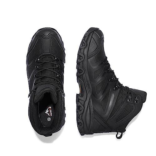 NORTIV 8 Men's Ankle High Waterproof Hiking Boots Outdoor Lightweight Shoes Trekking Trails Armadillo view 6