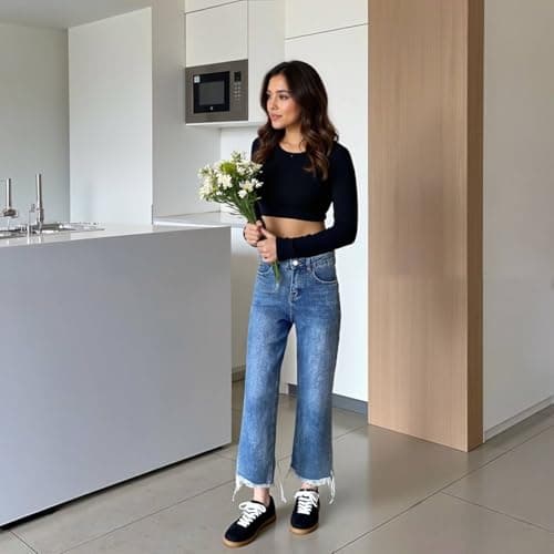 JENN ARDOR Womens Retro Fashion Sneakers Casual Walking Shoes Classic Non-Slip Comfort Dress Skate Shoes view 2