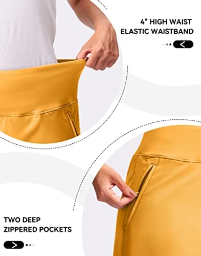 G Gradual Golf Skirts for Women Zipper Pockets High Waisted Skorts for Woman Tennis Athletic Workout Casual Summer view 3