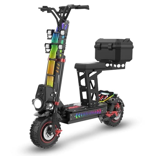 JL86 Off-Road Electric Scooter for Adults, 10000W Dual Motor, 60V 40Ah, Up to 55 MPH, 75 Miles Long Range, 13" Pneumatic Tires, Foldable Commuter E-Scooter — image 1