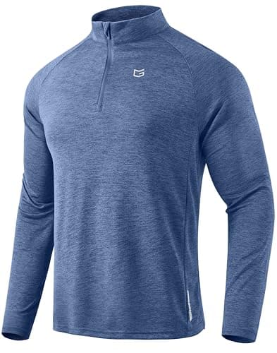 G Gradual Men's Quarter Zip Pullover Running Athletic Shirts Long Sleeve — image 1
