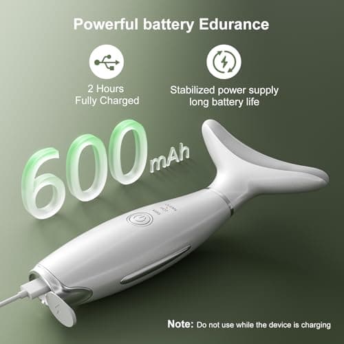 Red Light Therapy for Face, LED Face Massager Tool with Vibraion, Porable Facial Massager for Skin Care at Home, Wrinkle Reducer Face Sculpting Tool，Micro-current Facial Beauty Device(Model AM-810W) view 4