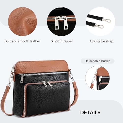 Goinsound Crossbody Purses for Women Small Crossbody Bags for Women with Built in RFID Wallet view 6