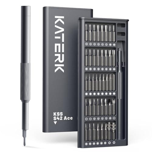 KATERK 42-in-1 Mini Screwdriver Set - Precision Small Magnetic Screwdriver Set Repair Tool Kit for Phone, Computer, Watch, Laptop, Macbook, Ring Doorbell, Eyeglass, Electronic, Screw Driver — image 1