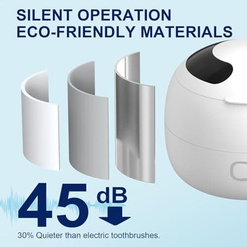 Ultrasonic Retainer Cleaner Machine 45kHz, Dental Ultrasonic Care Cleaner | for Night Guards, Mouth Guards, Dentures – 24W Dental Ultrasonic Cleaner with 4 Modes, 200ML view 5