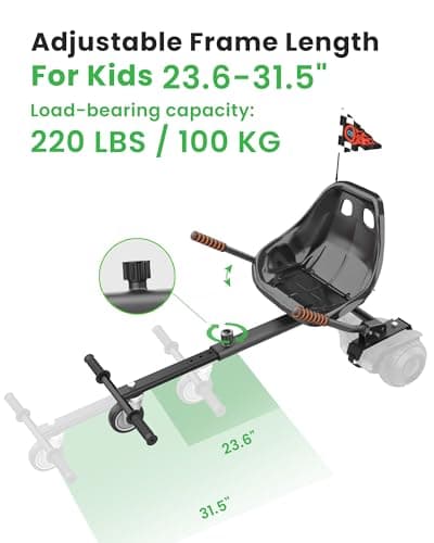 Hoverboard Seat Attachment for Go-Kart view 5