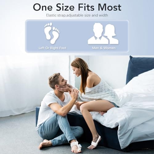 VEVARUN Bunion Corrector for Women Men: Big Toe Straightener Bunion Fix with Adjustable Knob-Orthopedic Bunions Splint Brace Toe Alignment Correction for Hallux Valgus Pain Relief Day/Night 1PCS (White) view 3