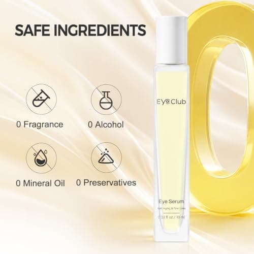 Retinol Eye Serum Oil Roller | Plant-Derived Repairing Under Eye Oil with Jojoba & Squalane | Anti-Aging Eye Treatment for Fine Lines & Barrier Care view 2