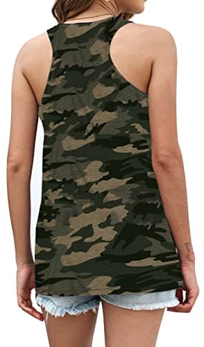 DESFSE American Flag Tank Top Women 4th of July Tanks Tops for Womens USA Flag Patriotic Shirts Vest Racerback Sleeveless Tee view 2