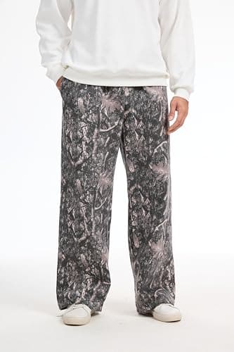 MSBESYOR Mens Baggy Camo Graphic Print Sweatpants Workout Athletic Joggers Pants for Men Wide Leg Hunting Sweat Pant view 5