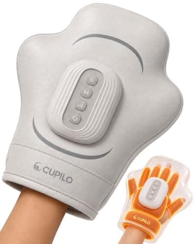 CuPiLo 2026 Upgraded Hand Massager with Heat and Compression Fit Both Hands | Soft-Shell Hand Massager for Arthritis and Carpal Tunnel, Cordless Massager for Individual Fingers, Palm & Wrist — image 1
