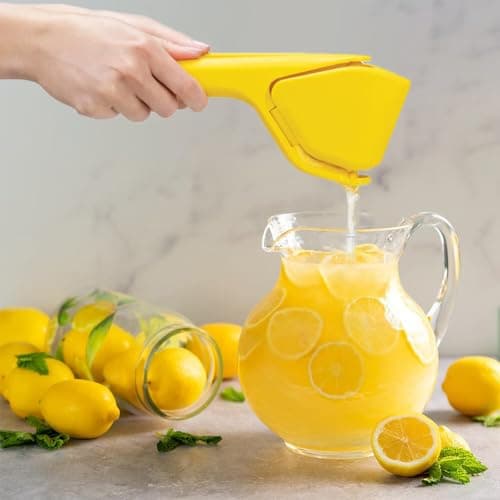 Juice Squeezer Handheld Lime Juicer Squeezer Effortless Juice Presser Small Manual Fruit Squeezer Citrus Press Folds Flat Design For Saving Space Strorage, Easy to Use for Lemon, Lime, Cirtus, Orange view 4