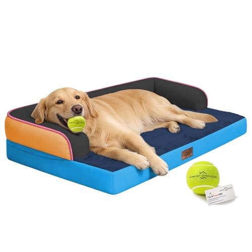 Comfort Expression Extra Large Dog Bed Orthopedic - XL Orthopedic Dog Beds Waterproof Pet Couch Memory Foam Sofa Bolster with Removable Cover - 42 x 30 — image 1