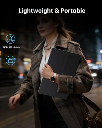 KTC Portable Monitor 15.6 Inch, FHD 1080P Travel Laptop Monitor Extender with USB-C HDMI, Ultra-Slim IPS HDR Display with Speakers, Second Monitor Screen for Laptop Phone Xbox Mac Switch, Black H15F9 view 5