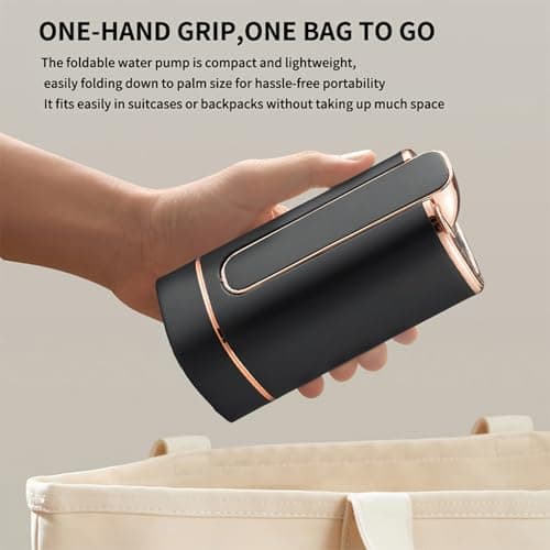 5 Gallon Water Dispenser for 5 Gallon Bottle, Electric Water Dispenser Pump - USB-C Rechargeable, 1200mAh Battery, Portable for Home, Office, Camping (Rose Gold) view 4