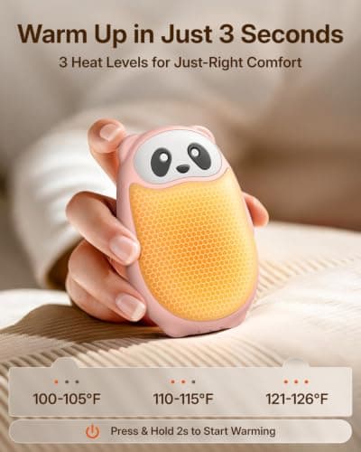 Panda Hand Warmers Rechargeable 2 Pack, Electric Hand Warmers view 4