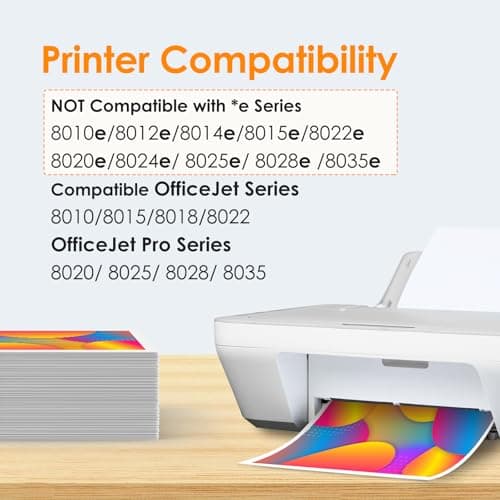 PROSWIFT 910XL Ink Cartridges for HP Printers Compatible for HP 910XL Ink Cartridges Combo Pack Works with HP OfficeJet Pro 8010 8015 8020 8022 8025 8028 8035 (910 Ink, Black Cyan Magenta Yellow) view 2