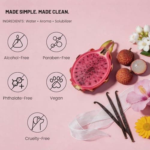 Seaboll Hair & Body Mist for Girls & Women-Alcohol-Free-3 oz,Tropical Scent | Dragon fruit, Jasmine &Vanilla Musk, Lightweight Vegan Water-Based Fragrance Perfume Mist &Body Spray,Gift for Teens view 4