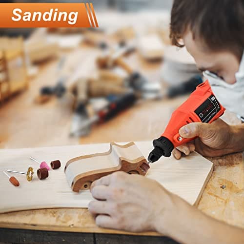 480Pcs Rotary Tool Accessories Kit, GOXAWEE 1/8 inch Shank Rotary Tool Accessory Set, Multi Purpose Universal Kit for Cutting, Drilling, Grinding, Polishing, Engraving & Sanding view 3