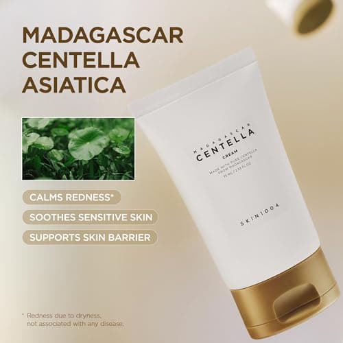 SKIN1004 Madagascar Centella Cream, Korean Face Moisturiser with Centella Asiatica, Face Cream with Panthenol & Shea Butter, Face Moisturizer for soothing, Daily Korean Skincare, 2.53 fl.oz, 75ml view 3