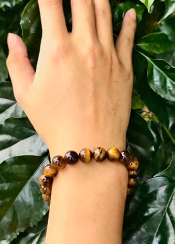 FUDIDU Bracelet Obsidian,5/16 inch Beaded Stretchy Crystal Elastic Bracelets, approximately 6-1/4 Inch Adjustable Unisex Protection Healing,Bitherday Gifts for BestFriend view 4