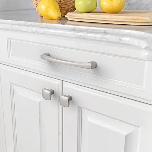 Amerdeco 10 Pack Brushed Satin Nickel Cabinet Pulls, 5 Inch(128MM) Hole Centers, Kitchen Cabinet Handles, Drawer Pulls, ZH0032 view 6