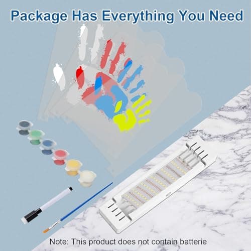 Family Handprint Kit, Personalized Baby Hand and Footprint Keepsake Kit, Non-Toxic Paint, Newborn Gift for New Parents, Babys Shower Gifts for Boys & Girls, Baby Memory Kits, Custom Family Gifts view 7