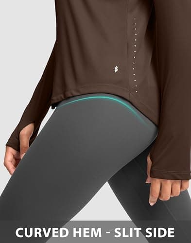 Soothfeel Lightweight Long Sleeve Workout Tops for Women Gym Running Shirts view 4