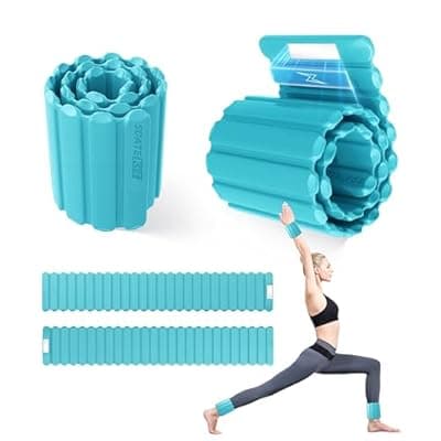 Wrist and Ankle Weights for Women & Men 2 Pack (1lb Each), Adjustable Silicone Wearable Arm & Leg Weights for Pilates, Gym, Yoga, Cardio, Strength Training