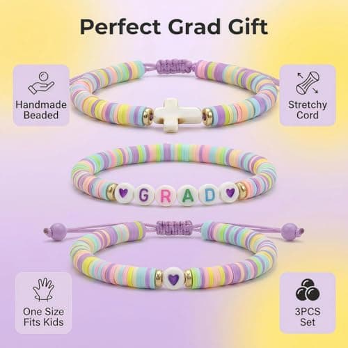 AYJDXXKJ Kindergarten Graduation Gifts Class of 2026, Preschool Graduation Bracelet for Girls, Graduation Gift for Daughter Granddaughter Niece with Gift Card & Present Box view 2