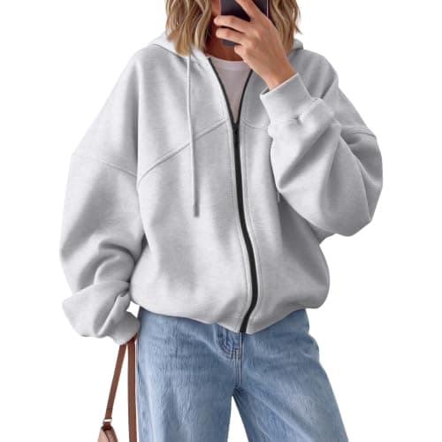 Women's Fall Zip Up Hoodies Sweatshirts view 2