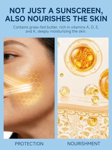 Beef Tallow Reef Safe Sunscreen SPF 40 for Face, Travel Size Natural Organic Non-Greasy Lightweight Formula For Women & Men, Summer Outdoor Sports Beach Home Office Daily Use, 2.46 OZ view 3