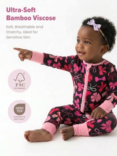 Super Soft Bamboo Baby Clothes–Breathable Romper Perfect for Playtime Sizes 0-3T view 2