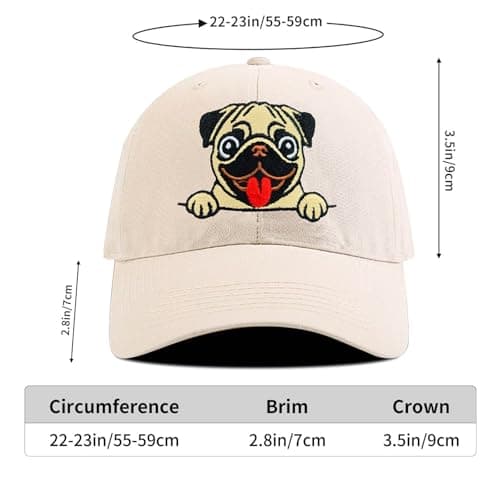 EXFAI Embroidered Hat Adjustable Baseball Cap, Dog Gifts for Dog Lovers, Funny Gifts for Women Men view 2